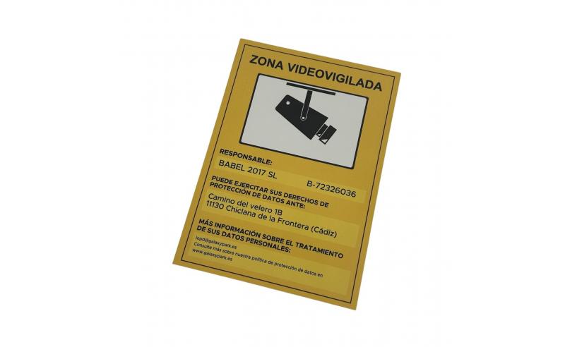 CARTEL ZONA VIGILADA