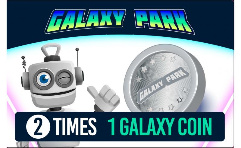 PEGATINA 2 TIMES 1 GALAXY COIN