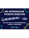 CARTEL NO INTRODUCIR TICKETS SUELTOS