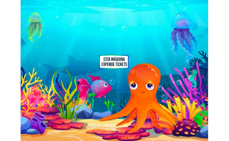 VINILO OCTOPUS KIDS SHOOTING BALL