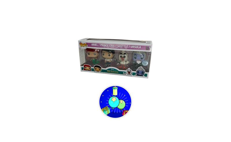 BLISTER 4 FIGURAS POP DISNEY LA SIRENITA