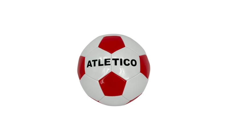 BALON FUTBOL ATLETICO ROJO Y BLANCO
