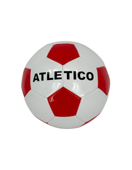 BALON FUTBOL ATLETICO ROJO Y BLANCO