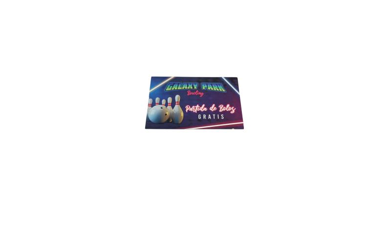 TARJETA PARTIDA DE BOLOS GRATIS