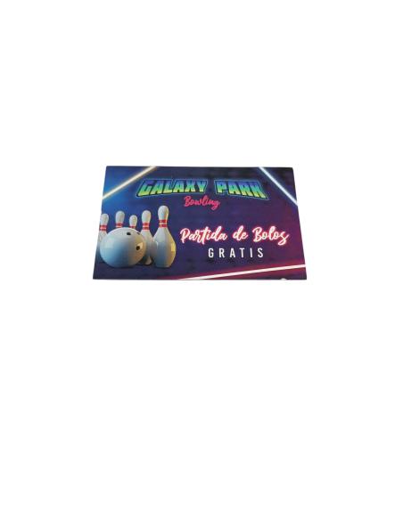 TARJETA PARTIDA DE BOLOS GRATIS