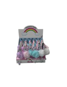BOLIGRAFO UNICORNIO POM POM