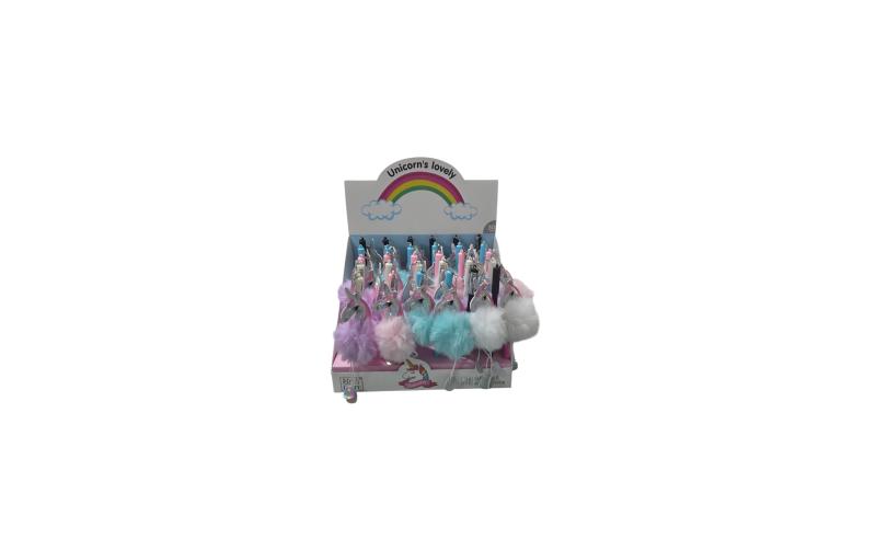 BOLIGRAFO UNICORNIO POM POM
